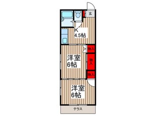 ロジュマン南台の物件間取画像